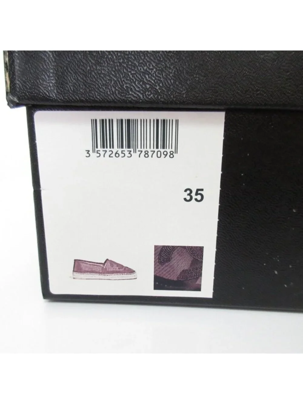 Chanel CC Logo Mesh Espadrilles Shoes 35 Black